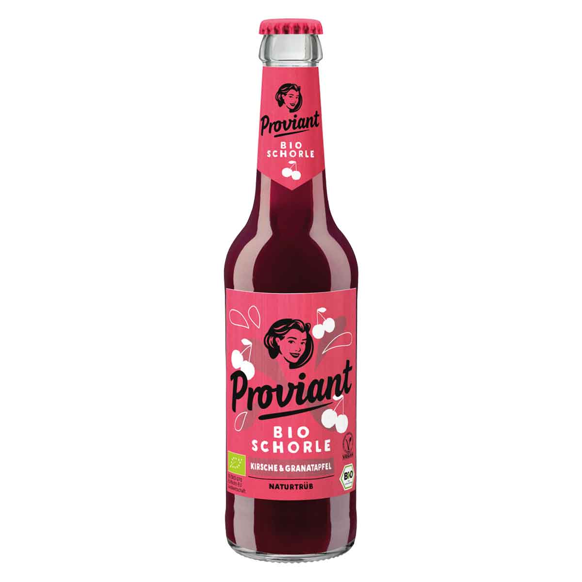 Proviant Kirsche und Granatapfel Schorle naturtrüb