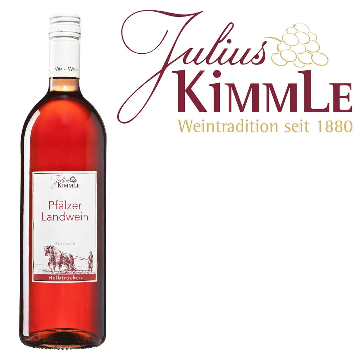 Julius Kimmle Pfälzer Landwein Rosé halbtrocken