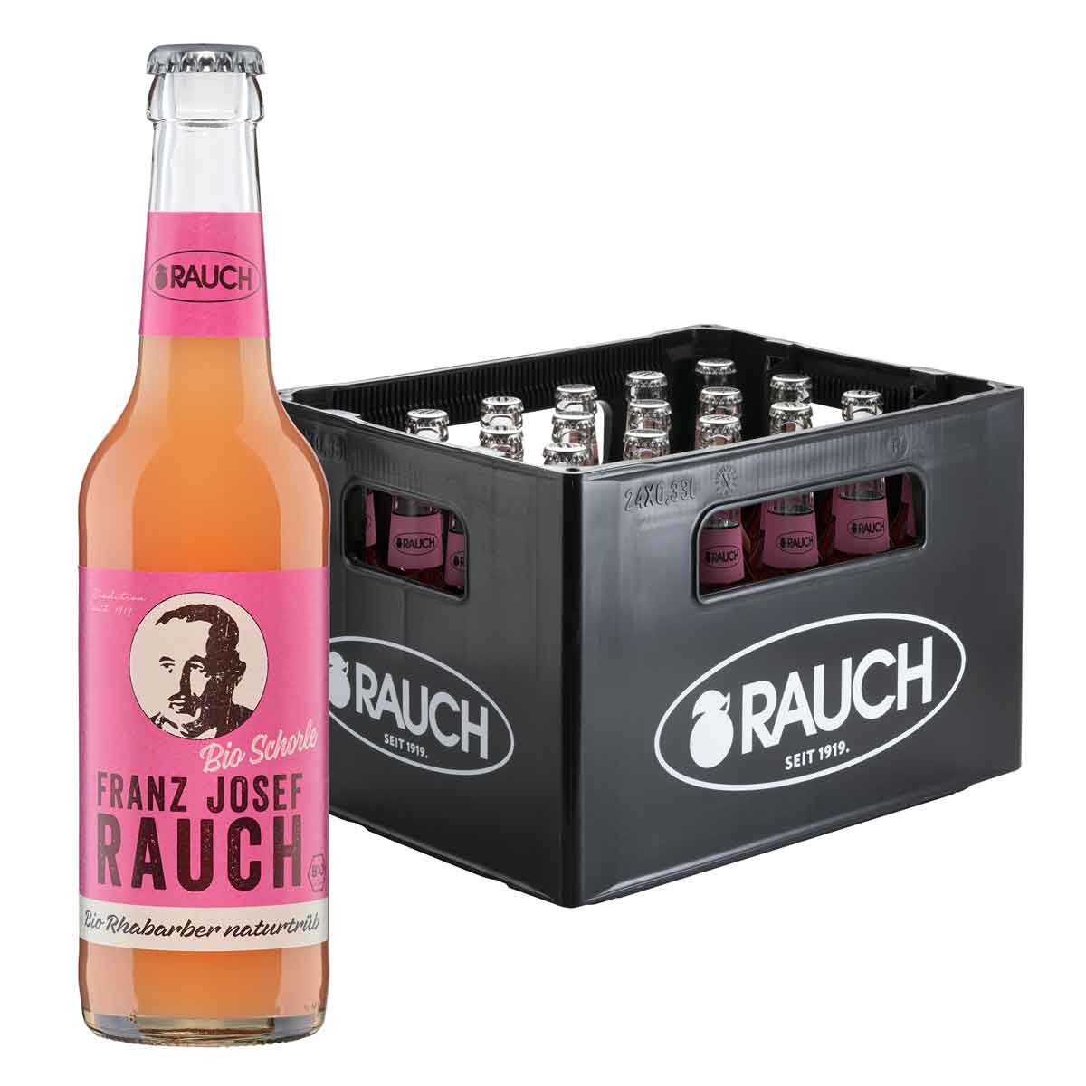 Rauch Bio Schorle Rhabarber naturtrüb