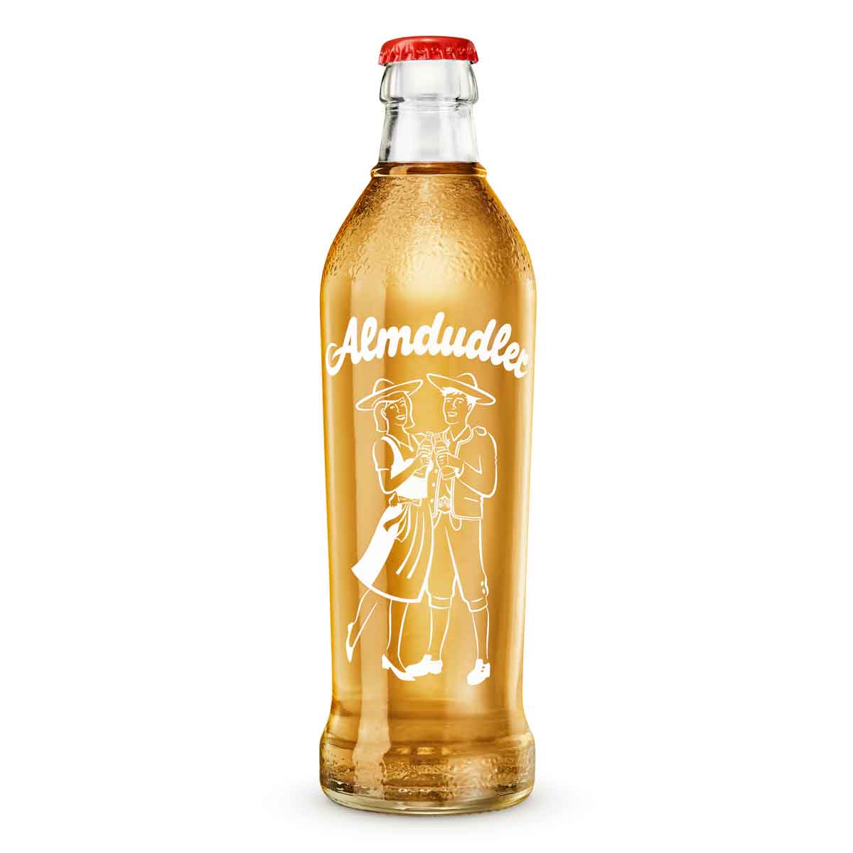 Almdudler Kräuterlimonade Glas