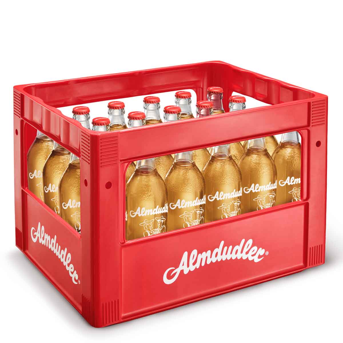 Almdudler Kräuterlimonade Glas