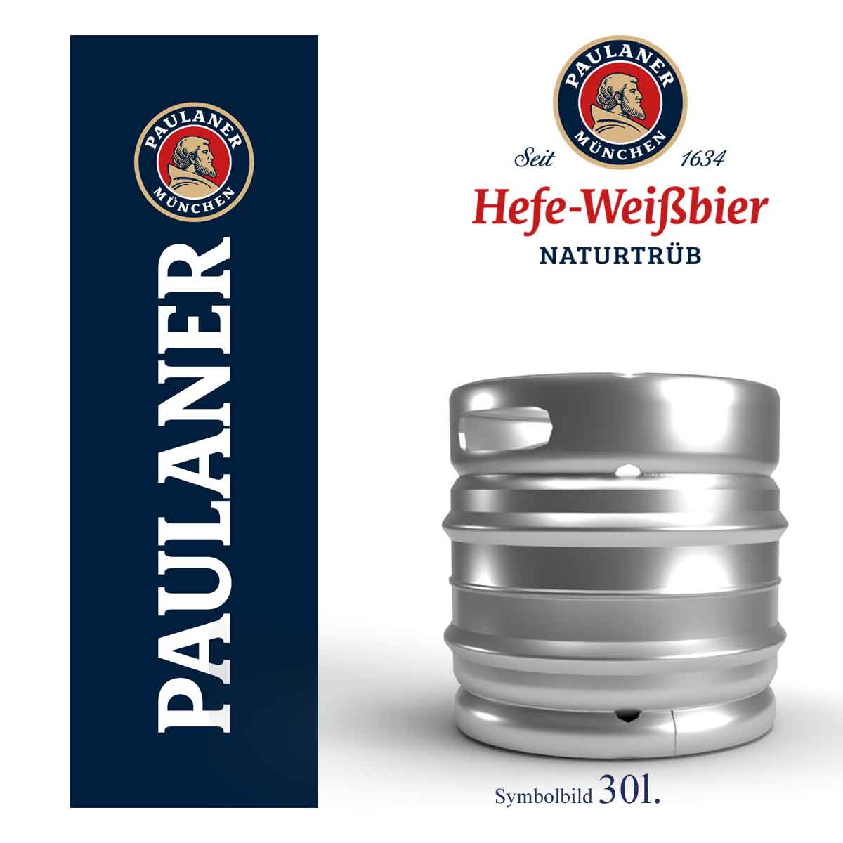 Paulaner Hefe Naturtrüb Fass